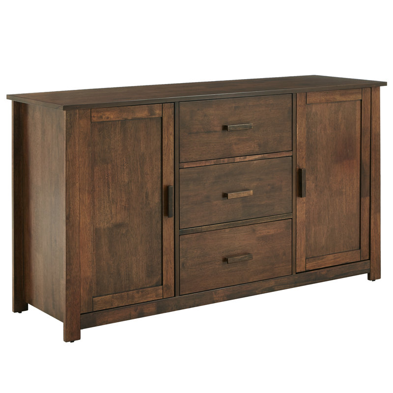 Kingstown Home Zaccai 60" Wide 3 Drawer Sideboard Wayfair