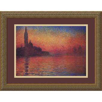 Amanti Art Dusk Sunset In Venice By Claude Monet