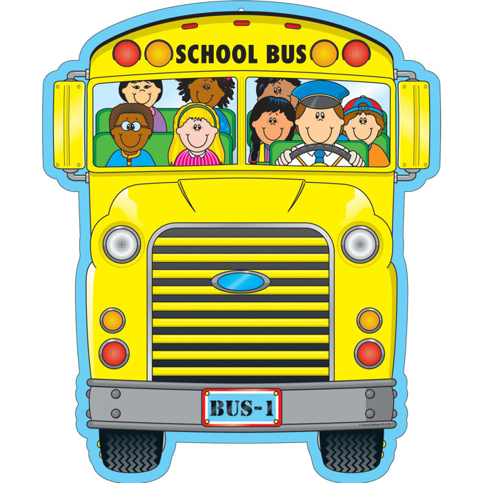 Carson Dellosa Publications 2 Sided Decoration School Bus Bulletin