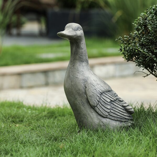 4 Options Lifelike Feather Duck Ornament Figurine Model Statues Lawn Sculpture 