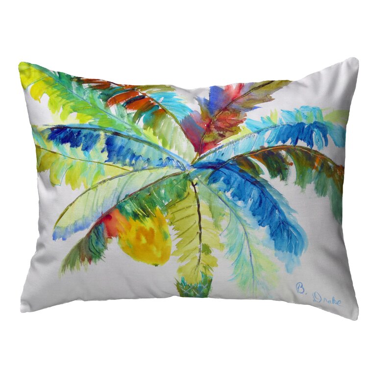 Pinkham Big Palm Outdoor Rectangular Pillow Cover & Insert