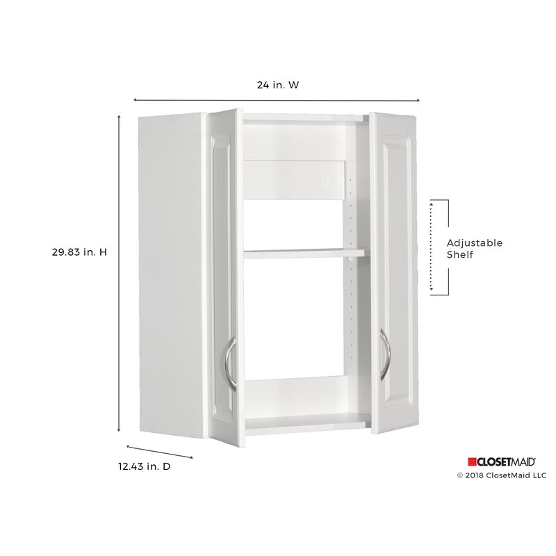 Closetmaid Dimensions 30 H X 24 W X 12 D Wall Cabinet Reviews