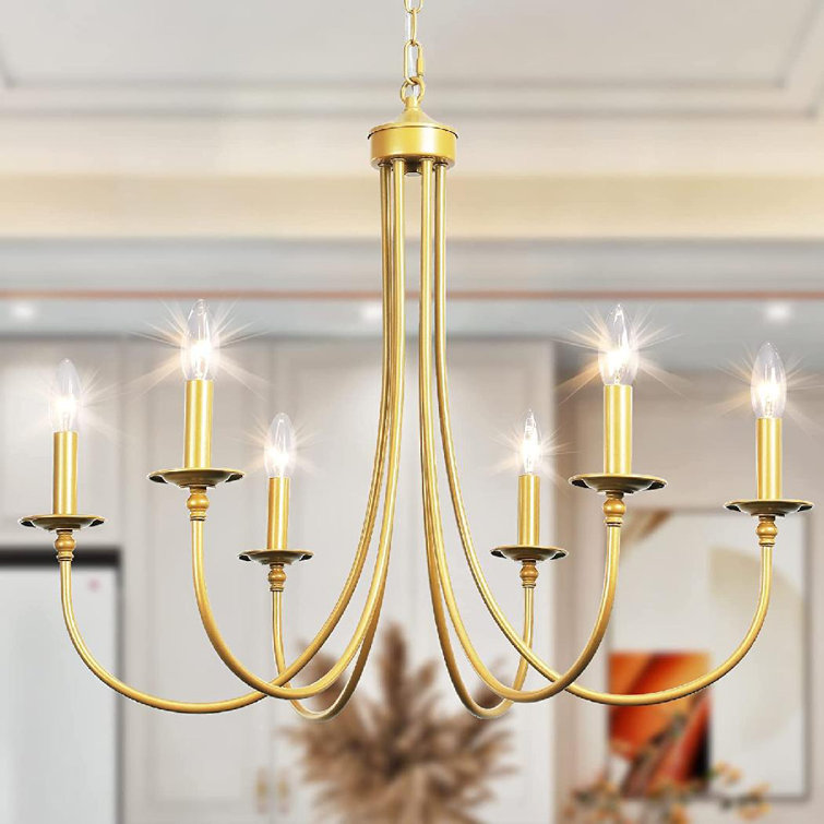 Farmhouse gold chandelier clearance