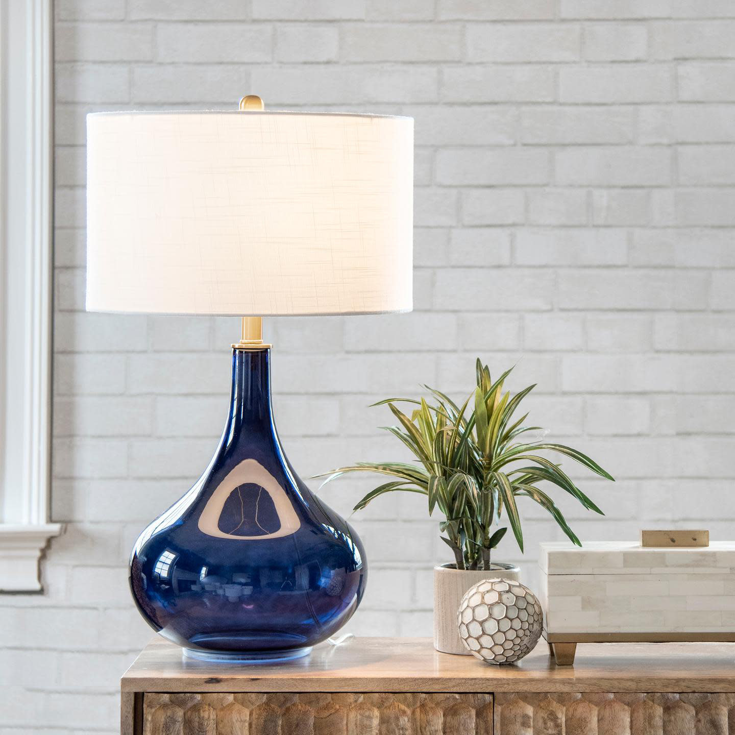 wayfair blue table lamps