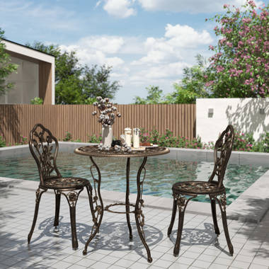 whaley 3 piece bistro set butterfly