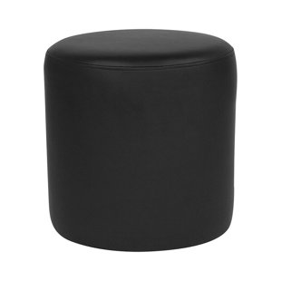 Upholstered Round Ottoman Wayfair Ambrosia Upholstered Round Pouf