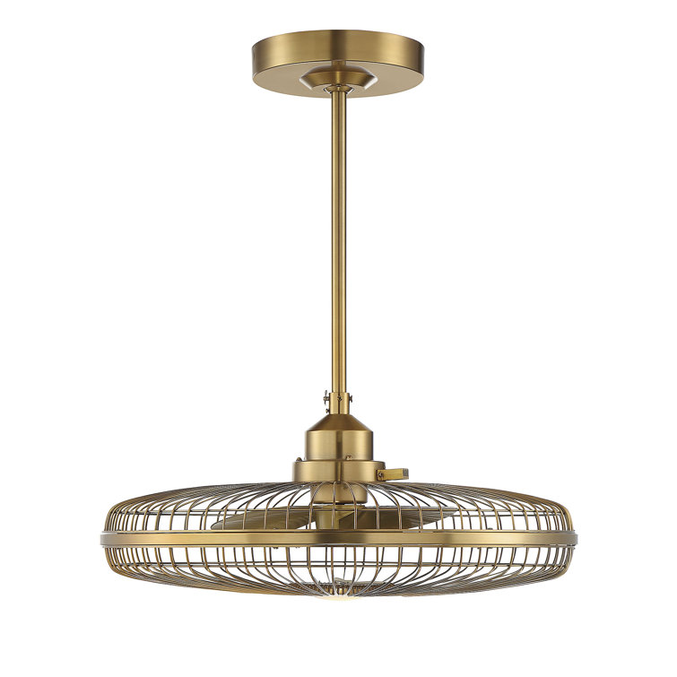 Joss Main 14 Yeates 3 Blade Led Caged Ceiling Fan With Light Kit Included Reviews Wayfair