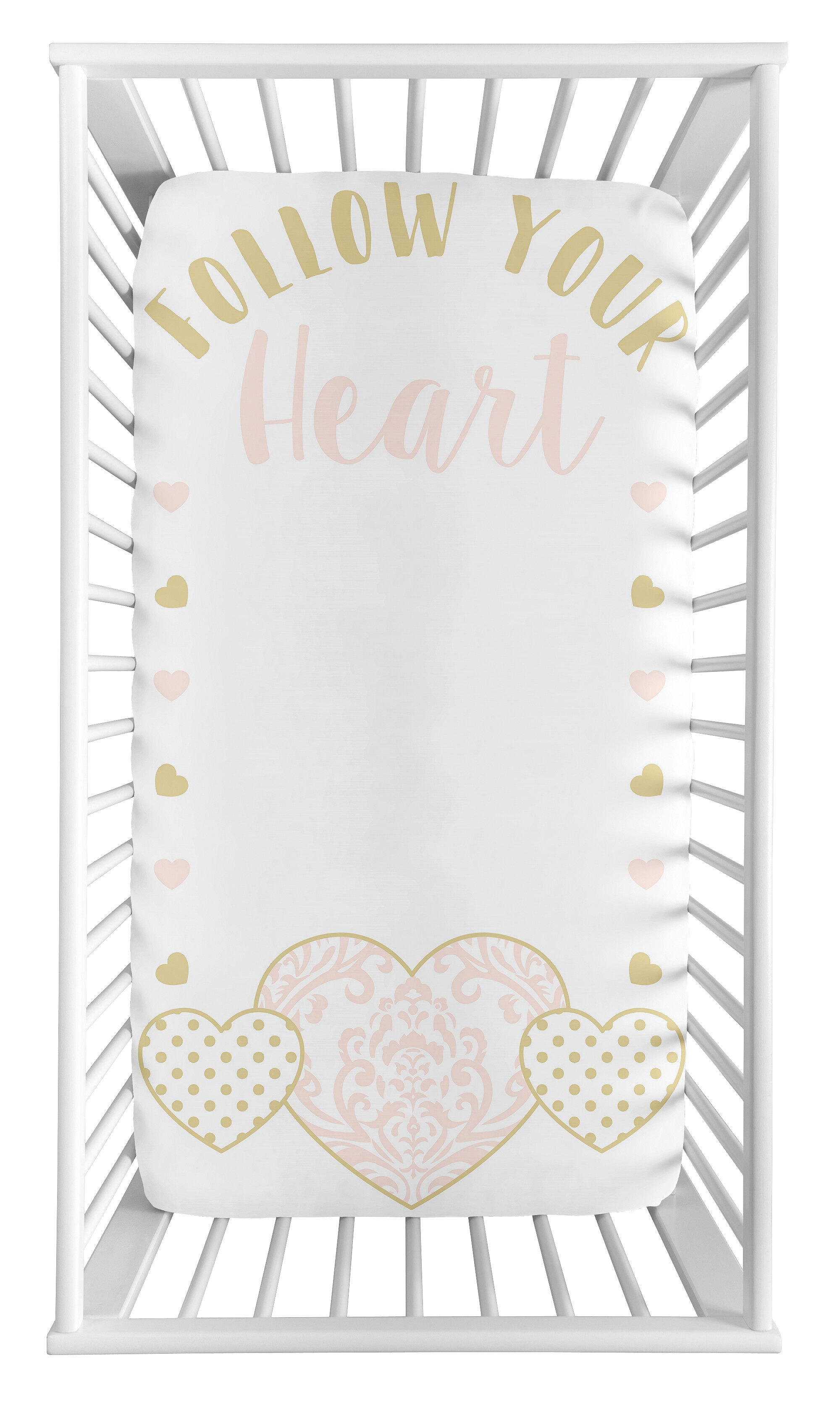 heart crib sheet