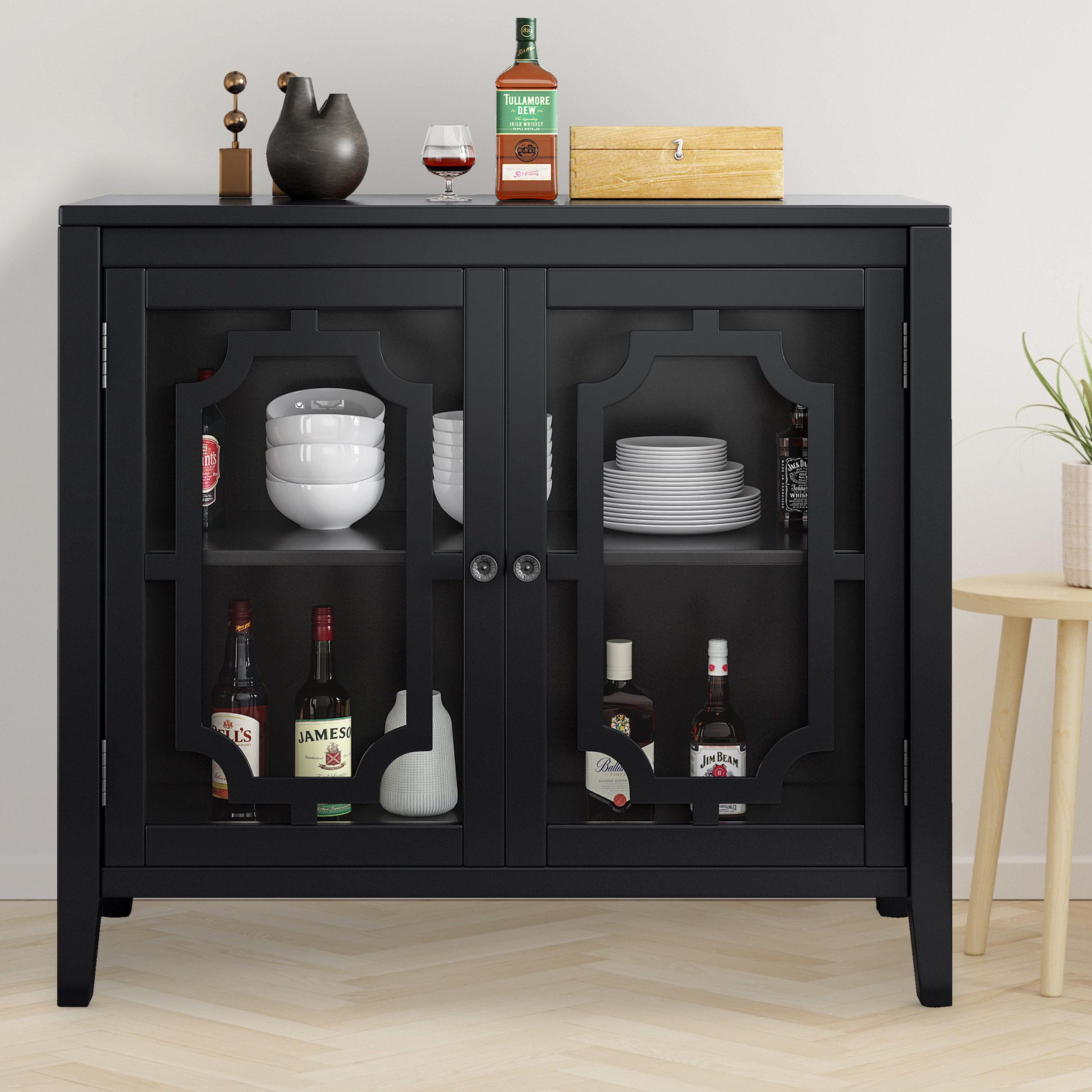 Winston Porter 30.1'' Tall 2 - Door Accent Cabinet | Wayfair