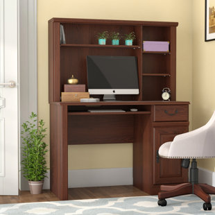 Go to store & view more images Leith Computer Desk with Hutch by Three Posts