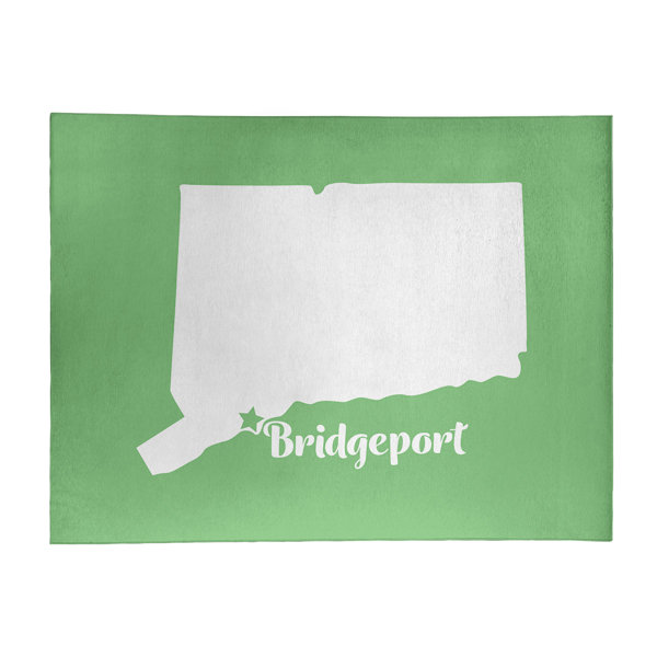 East Urban Home Bridgeport Connecticut Poly Chenille Green ...