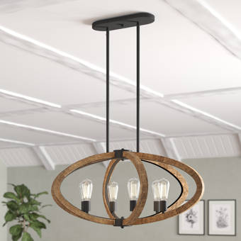 orly 6 light globe chandelier