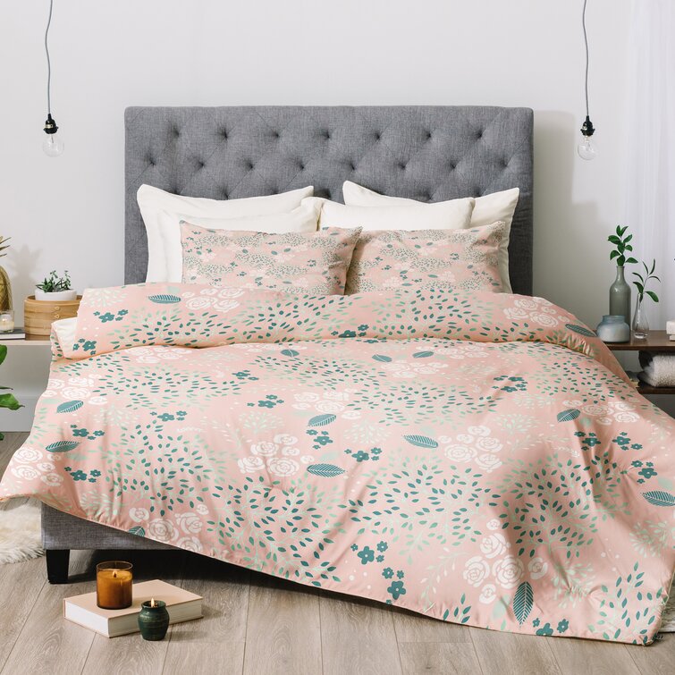 Details about   Bold Mod Orange & Green Floral Comforter Bedding Set w Skirt & Shams Malta Add 