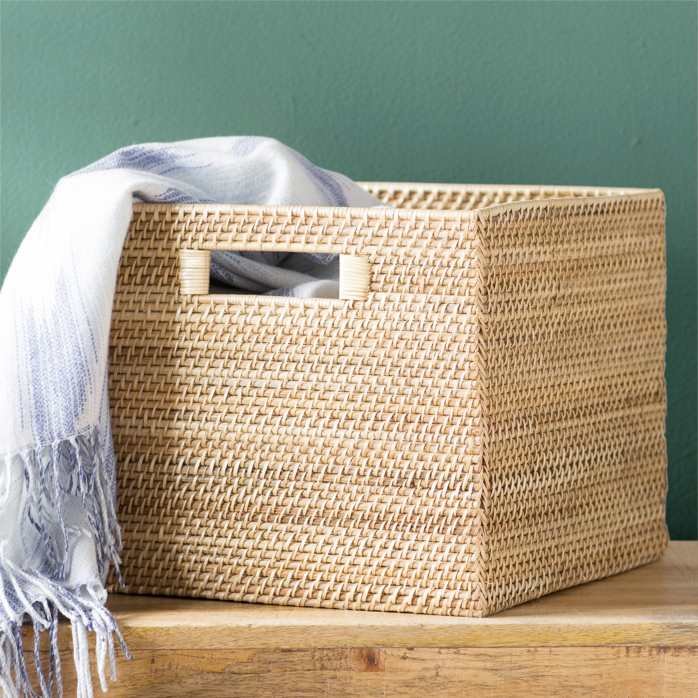 rattan toy basket