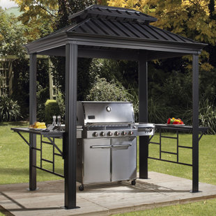 Grill Gazebos You Ll Love Wayfair Bbq Messina 8 Ft W X 6 D Aluminum Grill Gazebo