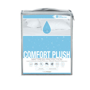 Comfort Plush Hypoallergenic Waterproof Mattress Protector by Glideaway