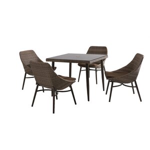 Century 5 Piece Dining Set with Cushions