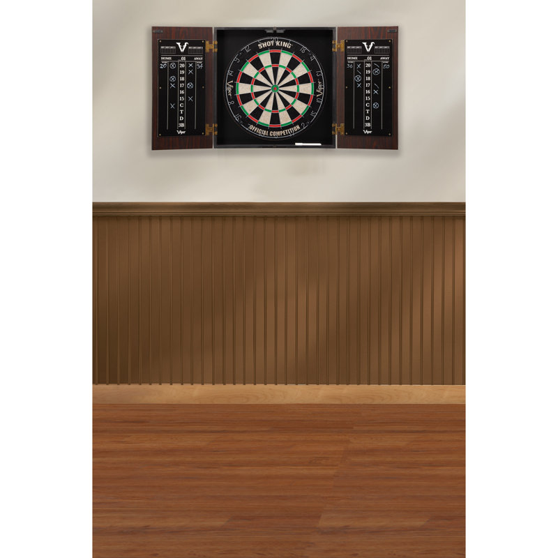 Gld Products Viper Stadium Bristle Dartboard And Cabinet Set With
