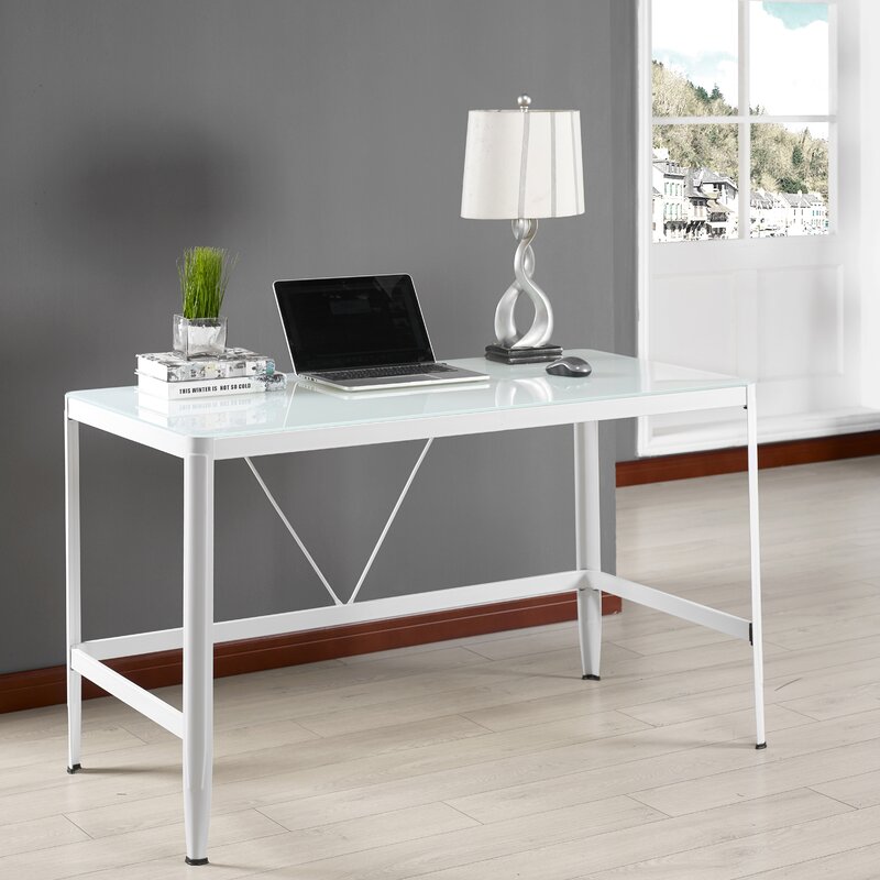 Zapata Glass Writing Desk Reviews Allmodern