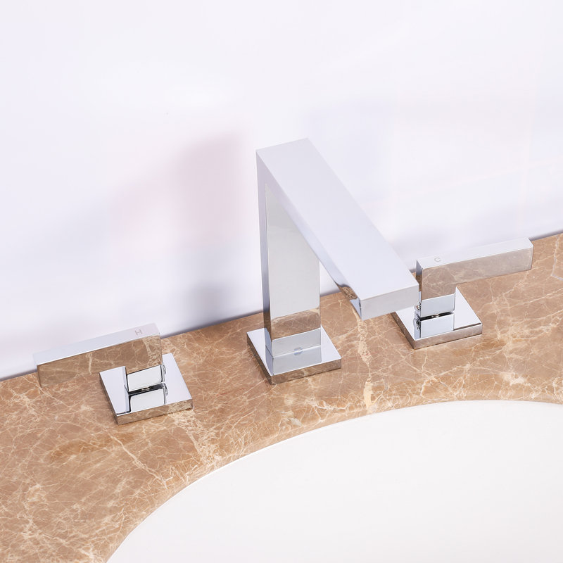 BNK Bathroom & Kitchen Inc Widespread Bathroom Faucet with Drain