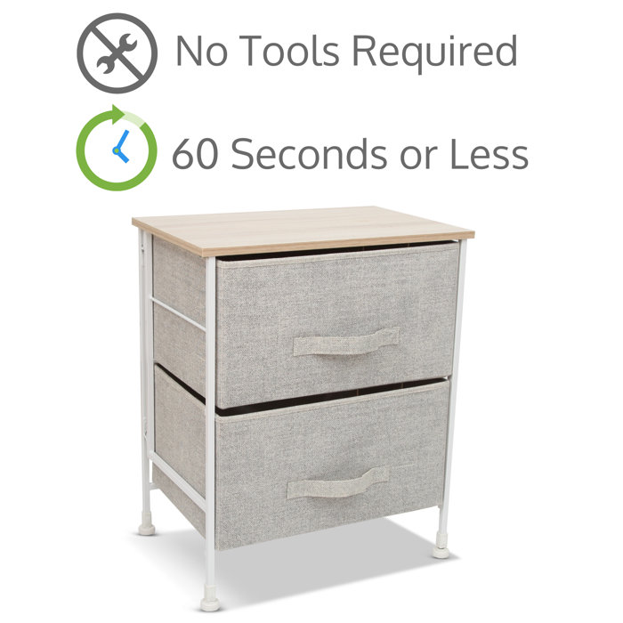 Red Barrel Studio 2 Drawer Storage Organizer 60 Second Fast
