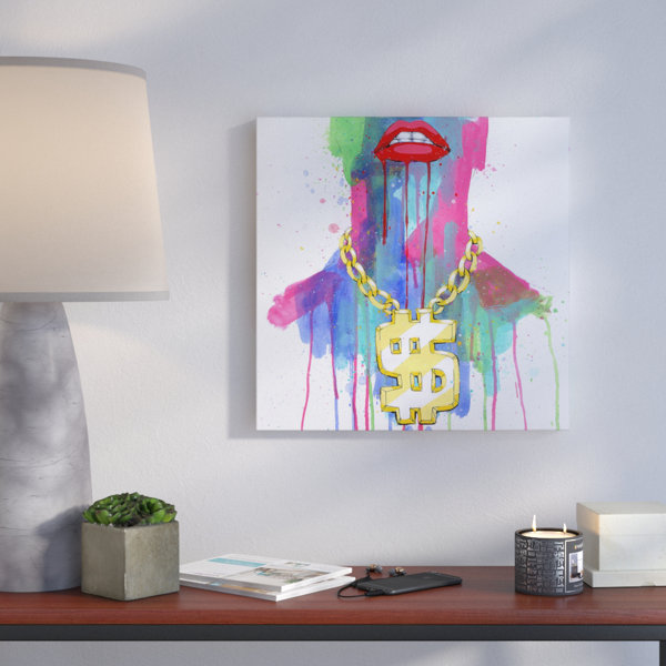 Brayden Studio Gold Chain By Ric Stultz Painting Print On Wrapped