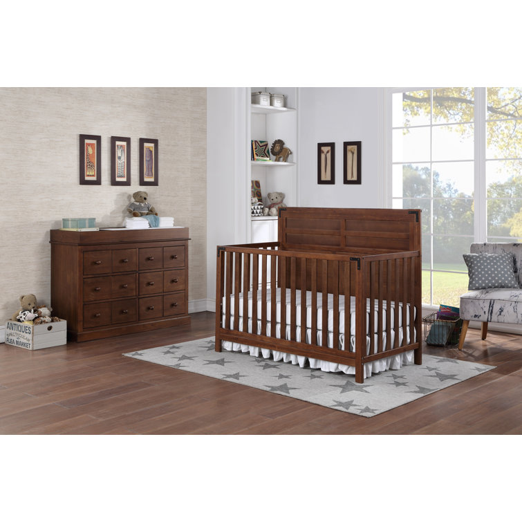 rustic 4 in 1 crib