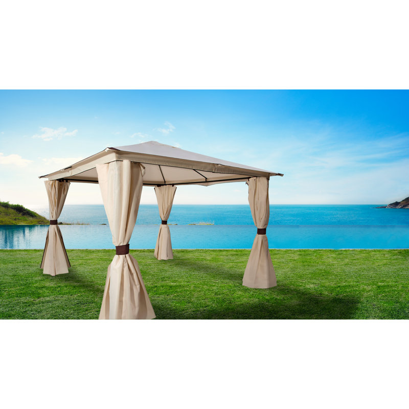 Garten Living 3 M X 3 M Pavillon Oregano Aus Polyester
