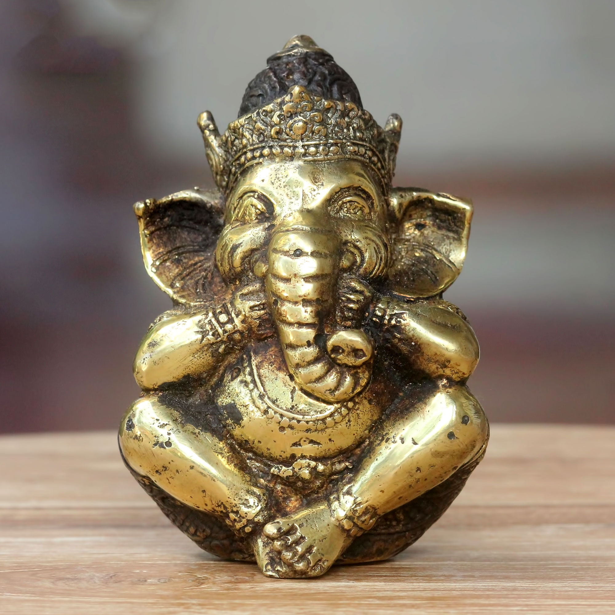 Bungalow Rose Fairlie Hinduism Lord Ganesha Speaks No Evil Figurine