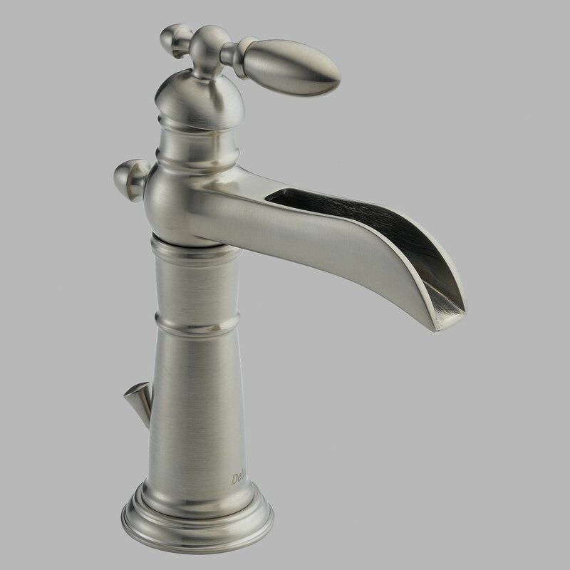 Delta Victorian Single Hole Bathroom Faucet with Drain ...
