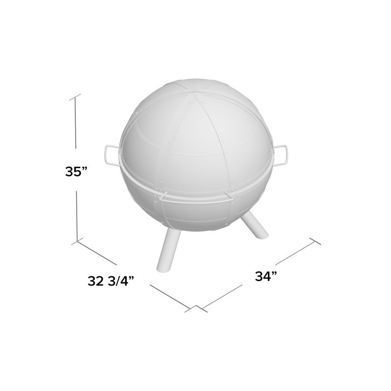 Landmann Ball Of Fire Steel Wood Burning Fire Pit Reviews Wayfair