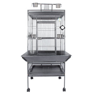 Parrot Playtop Finich Perches Ladder Bird Cage with Casters