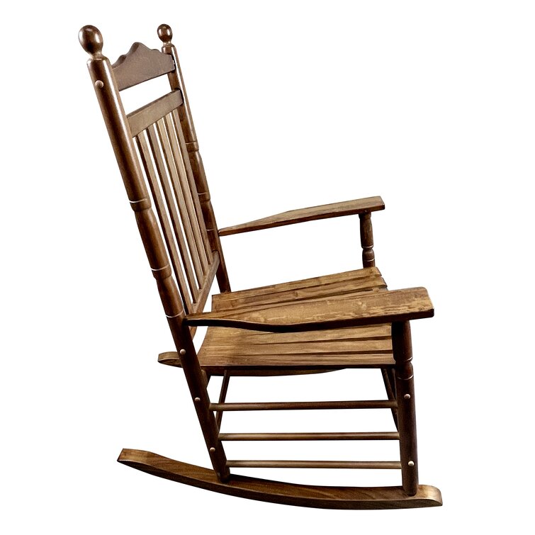 Porch Rocking Chair Solid Wood Home Traditional Bench Furniture Outdoor 