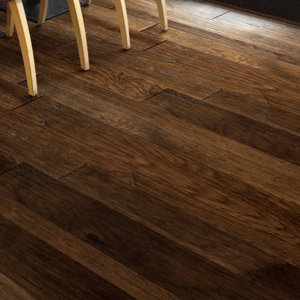 Catalan Random Width Engineered Hickory Hardwood Flooring in Barcelona