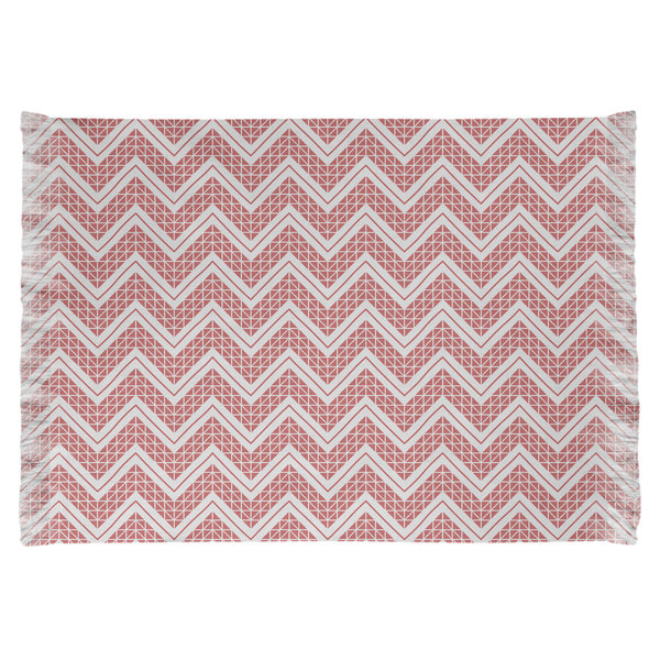East Urban Home Reverse Classic Hand Drawn Chevrons Red Area Rug Wayfair