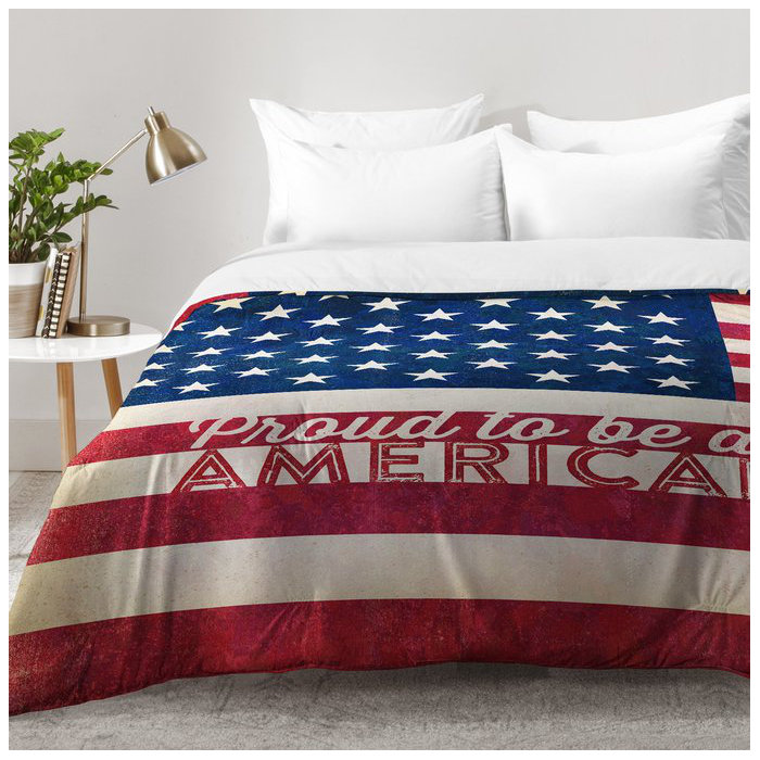 East Urban Home Proud To Be An American Flag Comforter Set