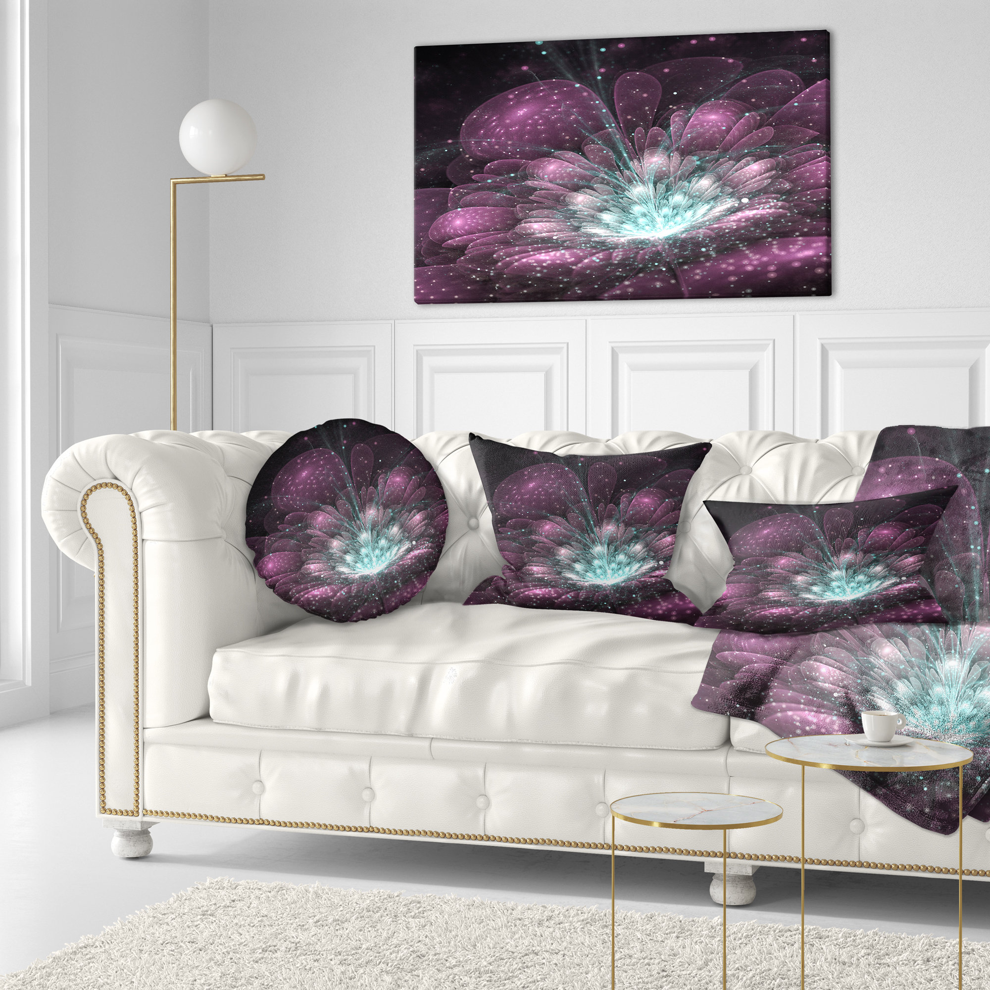 floral throw pillows for couch