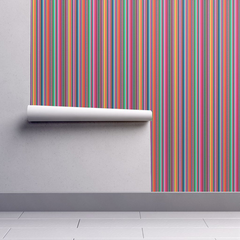 Ivy Bronx Covington Stripe Removable Peel And Stick Wallpaper