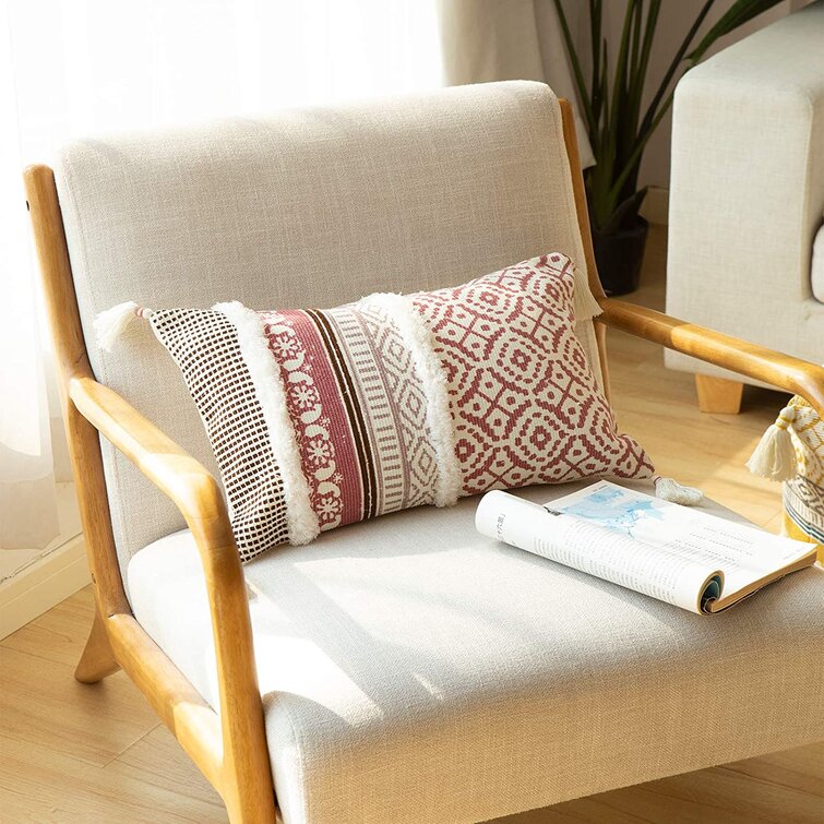 18'' Geometric Polyester Throw Pillow Case Sofa Waist Cushion Cover Home Decor 