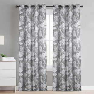 Floral Linen Curtains Drapes You Ll Love In 2020 Wayfair