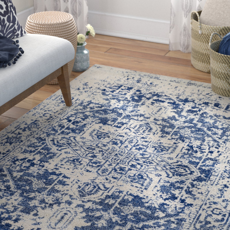 Mistana Hillsby Oriental Blue Area Rug Reviews Wayfair Hillsby Oriental Blue Area Rug