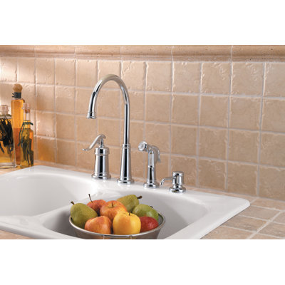Pfister Ashfield Single Handle Kitchen Faucet With Side Spray