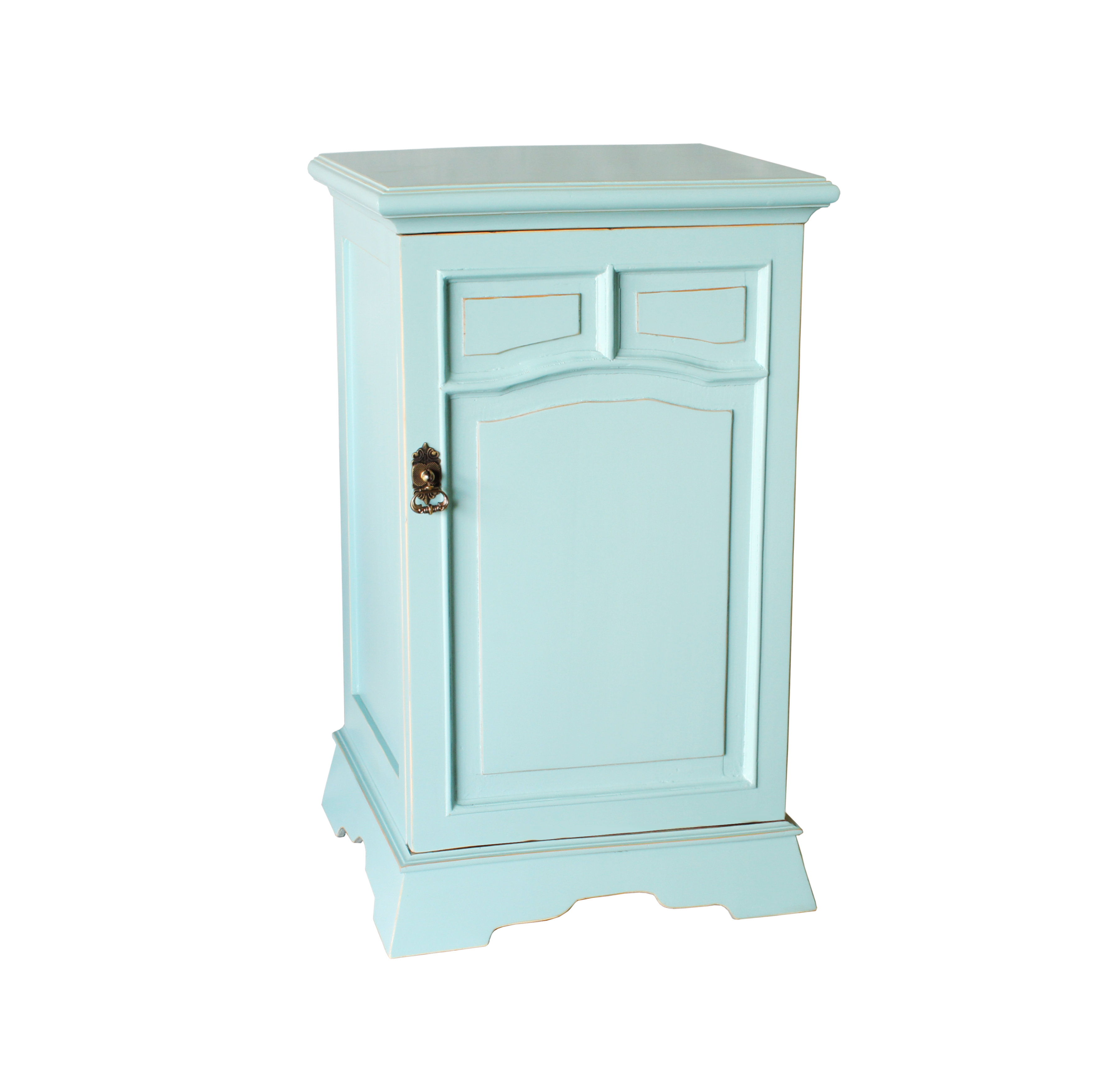 Antique Revival PL Home 31'' Tall Solid Wood 1 Door Accent