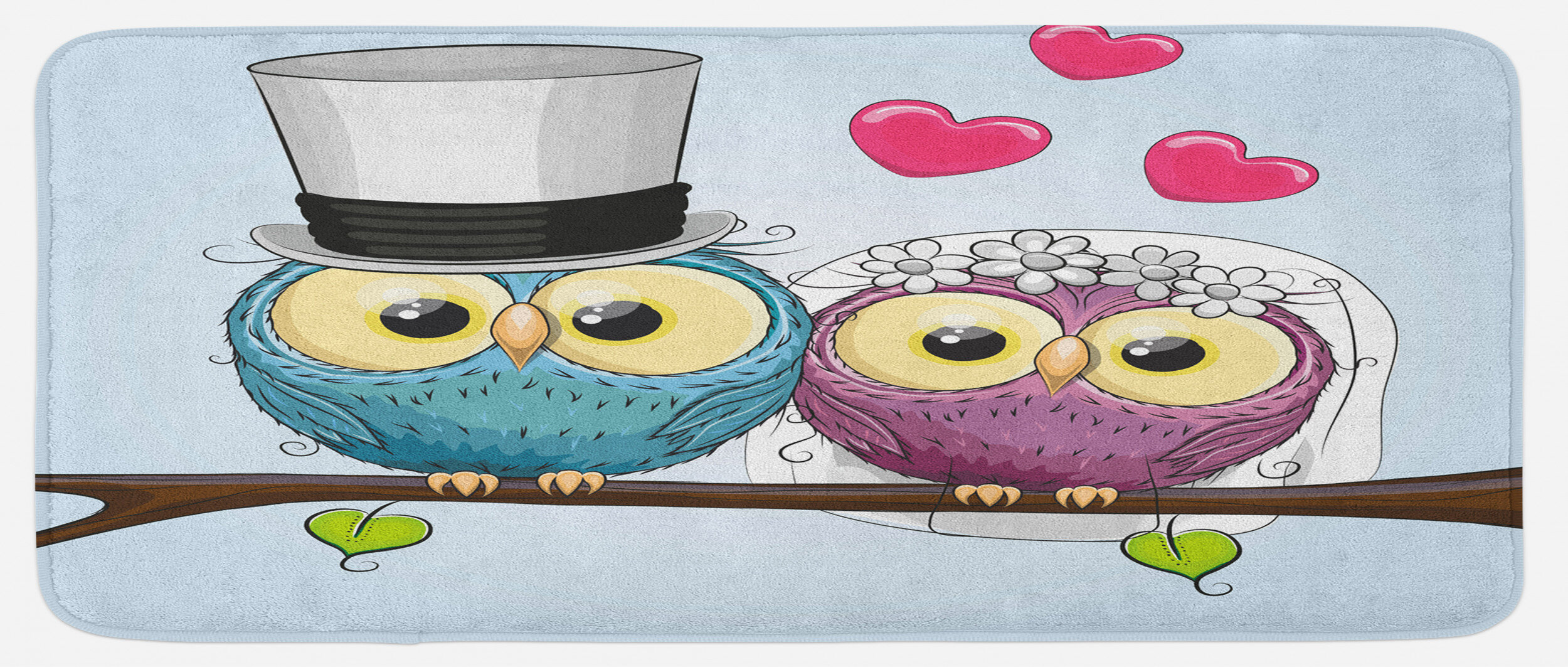 East Urban Home Celebration 2 Cartoon Style Funny Owls Husband