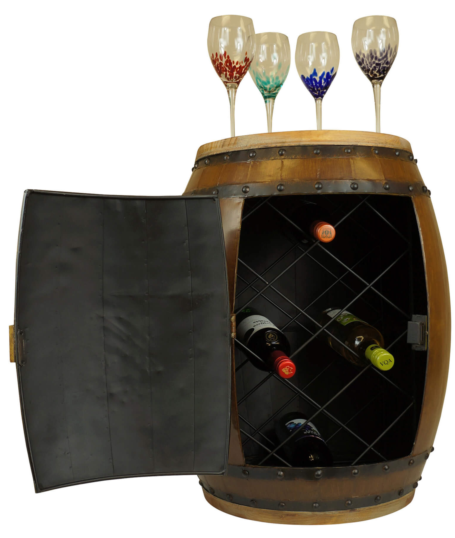 Mr Mjs Iron Barrel Shape Wine Rack Wayfair
