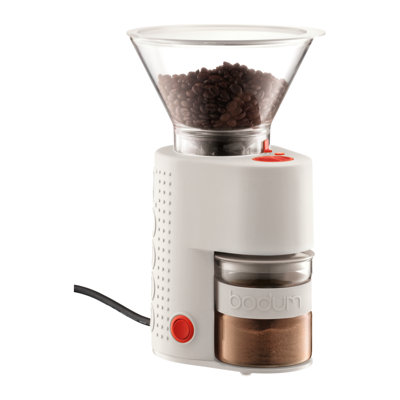 Bodum Bistro Electric Burr Coffee Grinder Bodum Color OffWhite