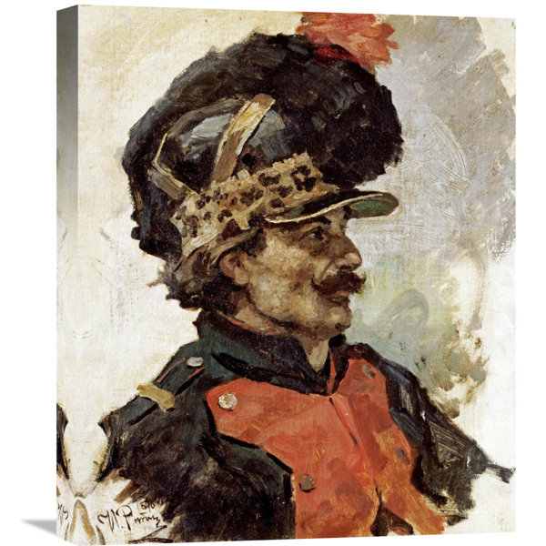 Global Gallery A French Soldier By Ilia Efimovich Repin Painting