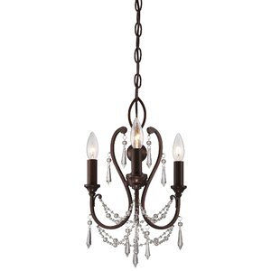 Bayles 3-Light Crystal Chandelier