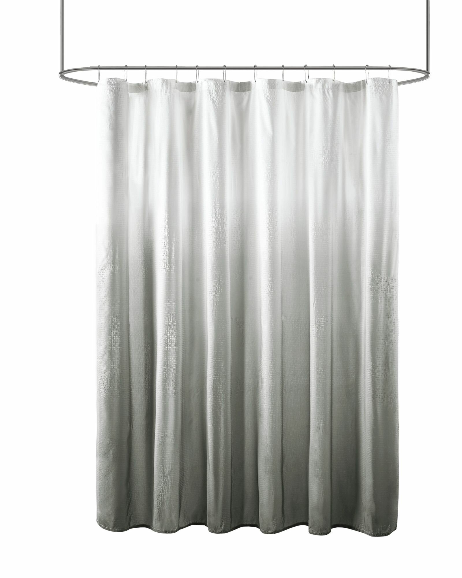 Ebern Designs Willandra Ombre Printed Seersucker Single Shower Curtain ...