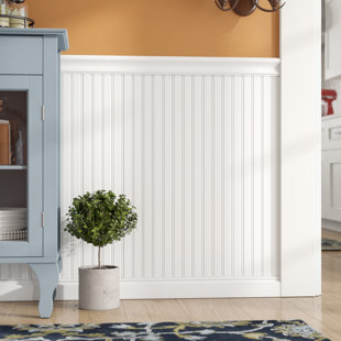 Find The Perfect Wall Paneling Wayfair Alvarez 96 Mdf Wall Paneling In White Primer